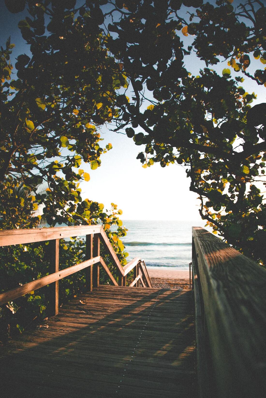 Juno Beach Florida boardwalk to the ocean